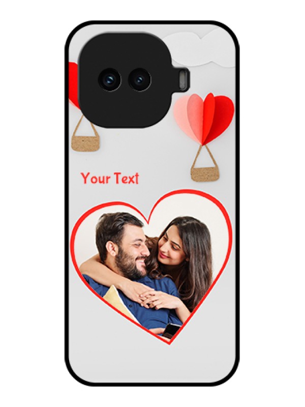 Custom iQOO 15R 5G Custom Glass Phone Case - Parachute Love Design