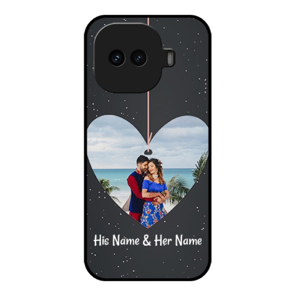 iQOO 15R 5G Custom Glass Phone Case - Hanging Heart Design