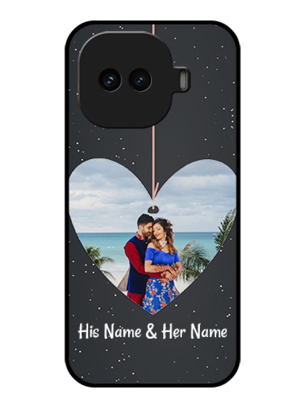 Custom iQOO 15R 5G Custom Glass Phone Case - Hanging Heart Design