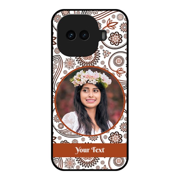 iQOO 15R 5G Custom Glass Phone Case - Abstract Flower Design