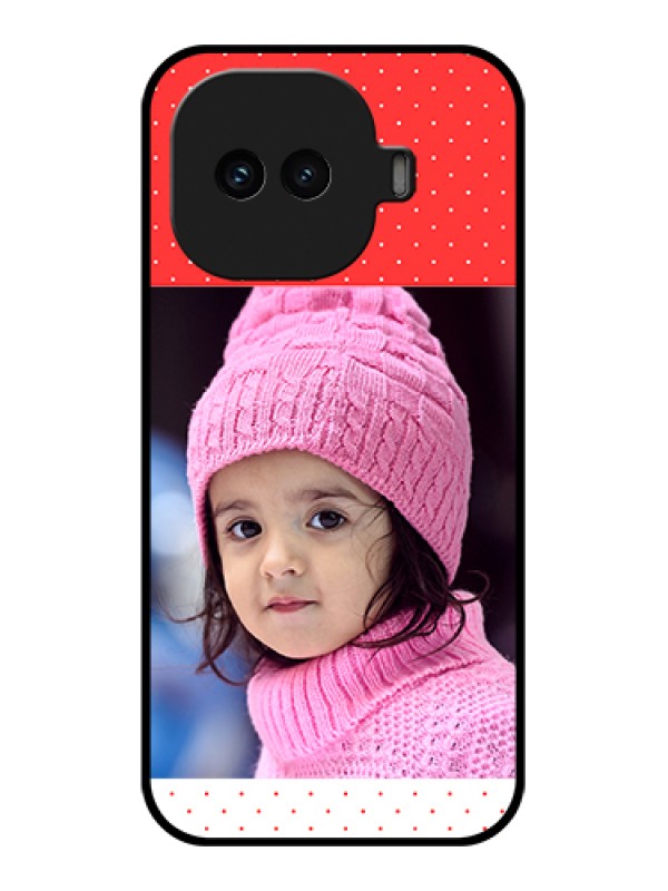 Custom iQOO 15R 5G Custom Glass Phone Case - Red Pattern Design