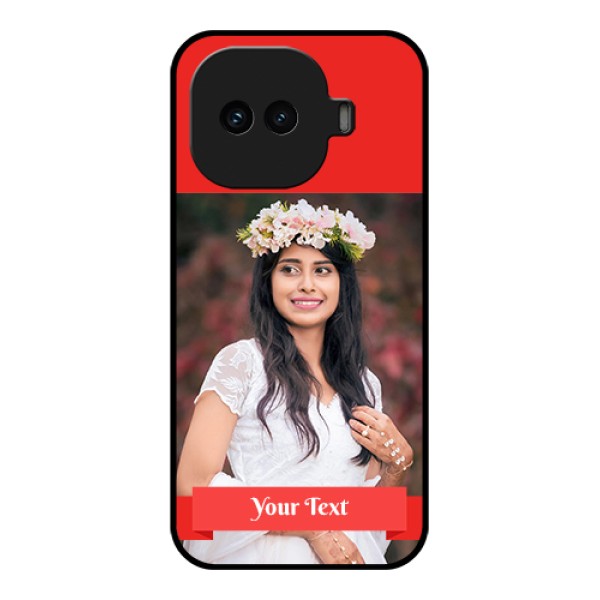 iQOO 15R 5G Custom Glass Phone Case - Simple Red Color Design iQOO 15R 5G Custom Glass Phone Case - Simple Red Color Design