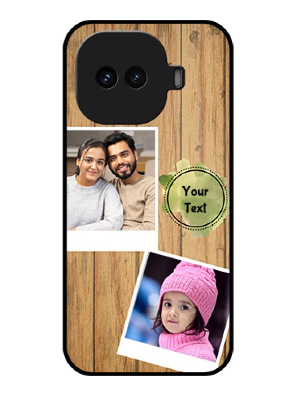 Custom iQOO 15R 5G Custom Glass Phone Case - Wooden Texture Design