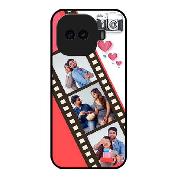 iQOO 15R 5G Custom Glass Phone Case - 3 Image Holder With Film Reel iQOO 15R 5G Custom Glass Phone Case - 3 Image Holder With Film Reel