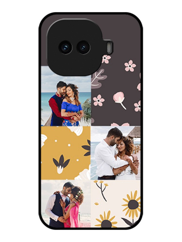 Custom iQOO 15R 5G Custom Glass Phone Case - 3 Images With Floral Design