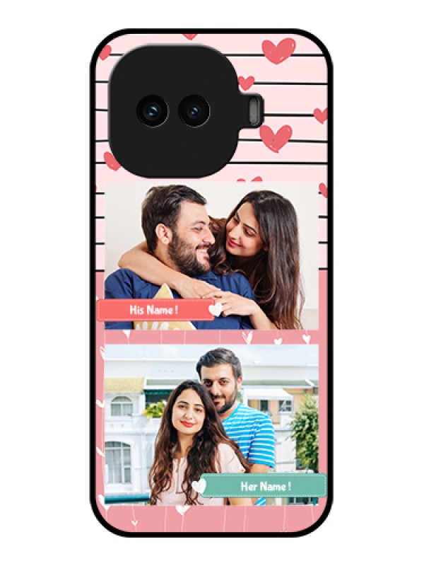 Custom iQOO 15R 5G Custom Glass Phone Case - Photo With Heart Design