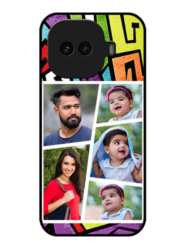 Custom iQOO 15R 5G Custom Glass Phone Case - Graffiti Pattern Design
