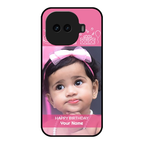 iQOO 15R 5G Custom Glass Phone Case - With Birthday Line Art Design