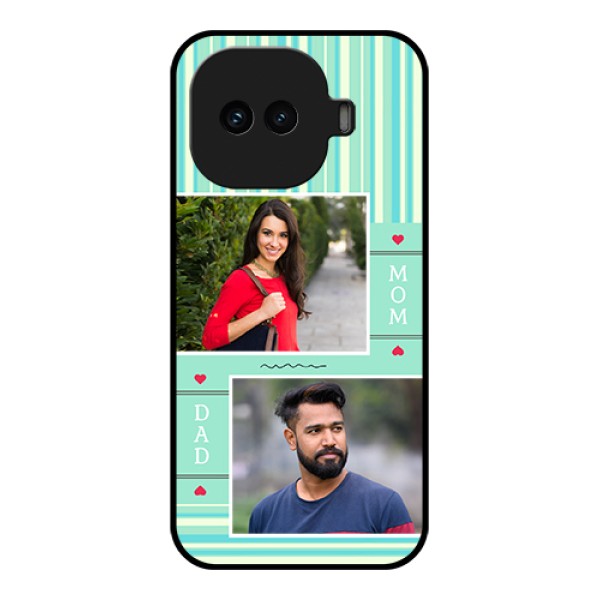 iQOO 15R 5G Custom Glass Phone Case - Mom & Dad Pic Design