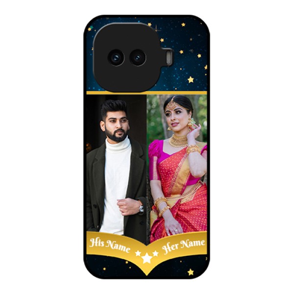 iQOO 15R 5G Custom Glass Phone Case - Galaxy Stars Backdrop Design