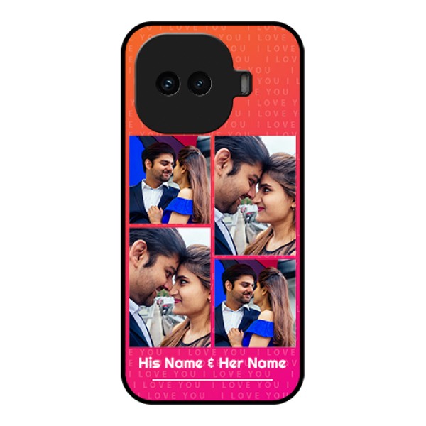 iQOO 15R 5G Custom Glass Phone Case - I Love You Pink Design