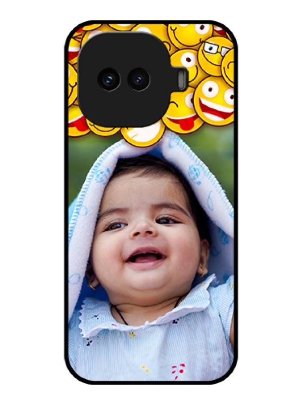 Custom iQOO 15R 5G Custom Glass Phone Case - With Smiley Emoji Design