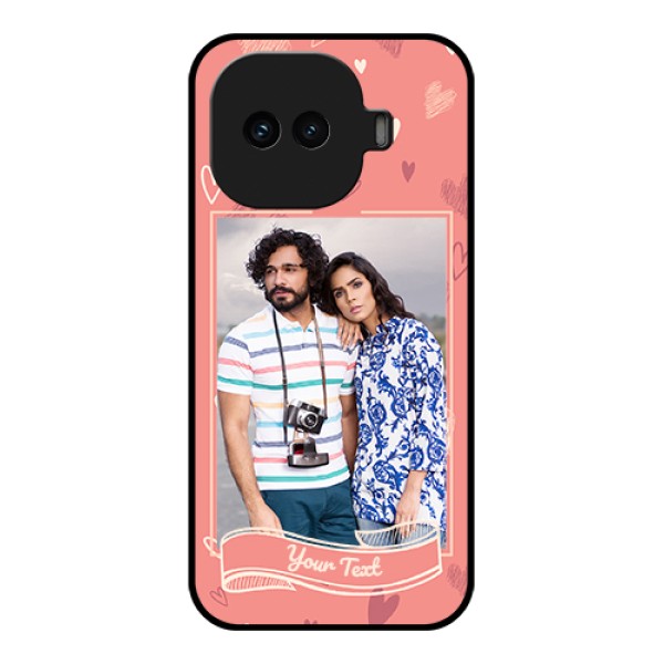 iQOO 15R 5G Custom Glass Phone Case - Love Doodle Art Design