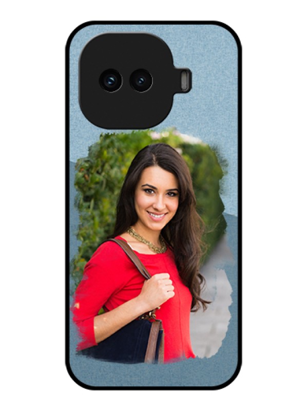 Custom iQOO 15R 5G Custom Glass Phone Case - Grunge Line Art Design
