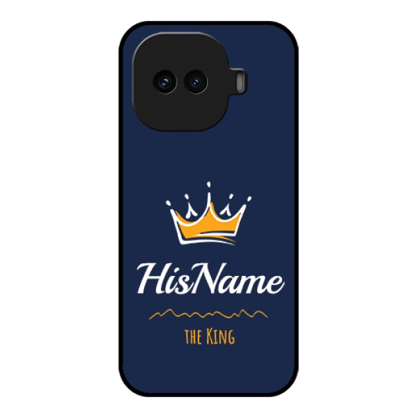 iQOO 15R 5G Custom Glass Phone Case - King With Name Design