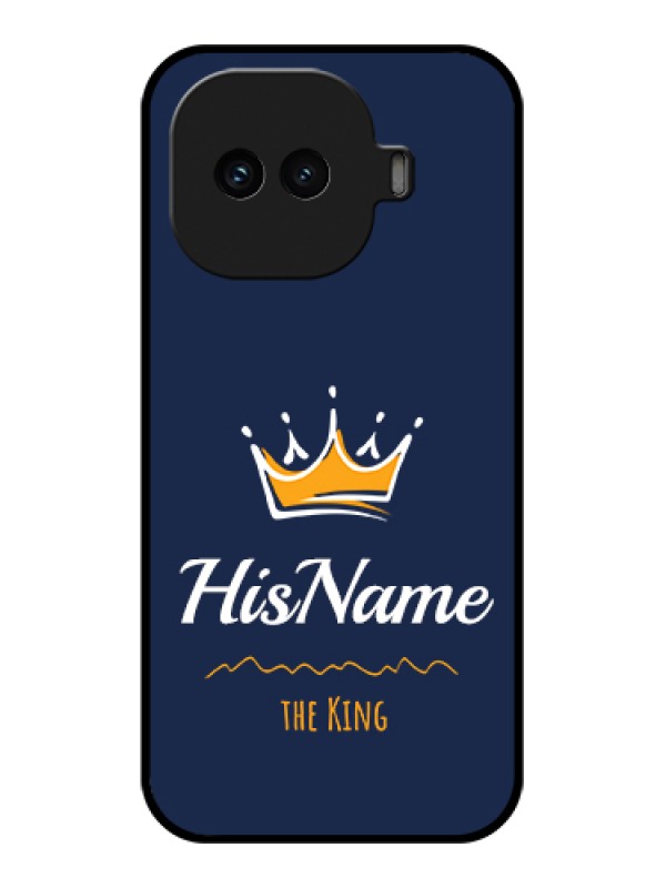Custom iQOO 15R 5G Custom Glass Phone Case - King With Name Design