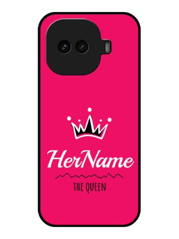 Custom iQOO 15R 5G Custom Glass Phone Case - Queen With Name Design