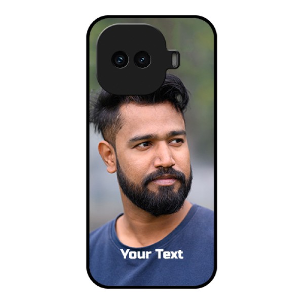 iQOO 15R 5G Custom Glass Phone Case - Photo With Text Design
