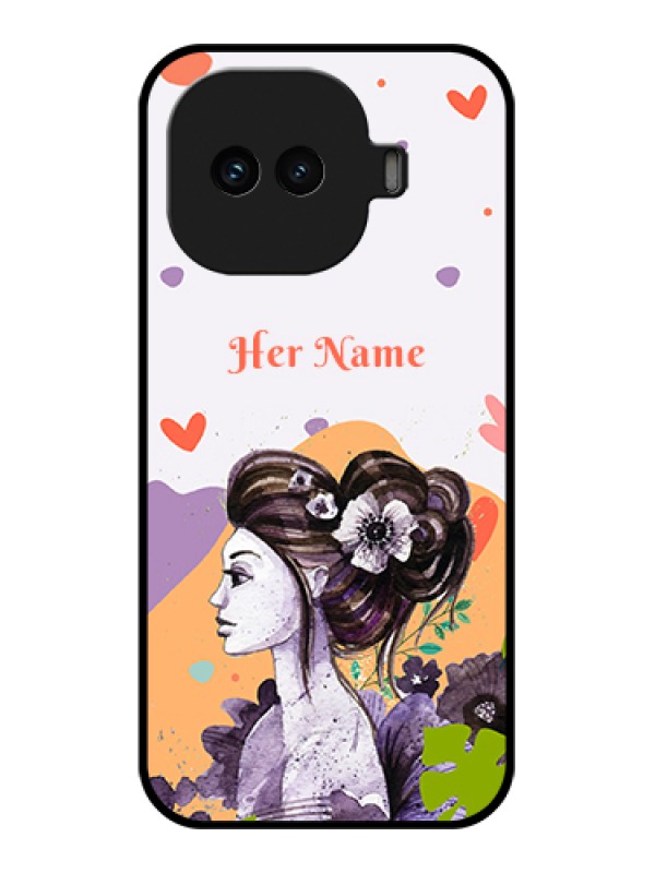 Custom iQOO 15R 5G Custom Glass Phone Case - Woman And Nature Design
