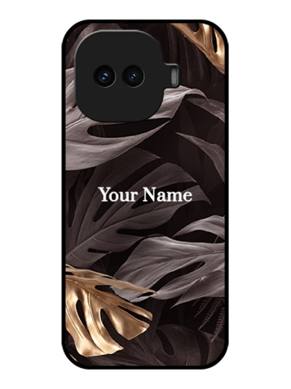 Custom iQOO 15R 5G Custom Glass Phone Case - Wild Leaves Digital Paint Design