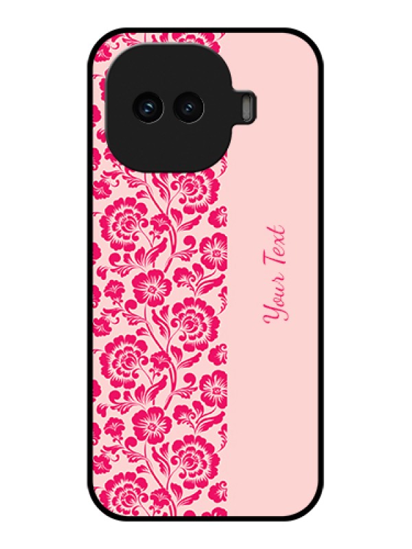 Custom iQOO 15R 5G Custom Glass Phone Case - Attractive Floral Pattern Design