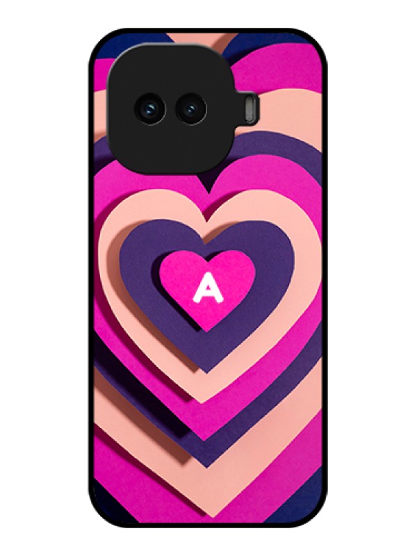 Custom iQOO 15R 5G Custom Glass Phone Case - Cute Heart Pattern Design