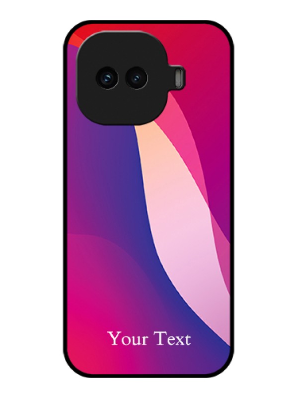 Custom iQOO 15R 5G Custom Glass Phone Case - Digital Abstract Overlap Design