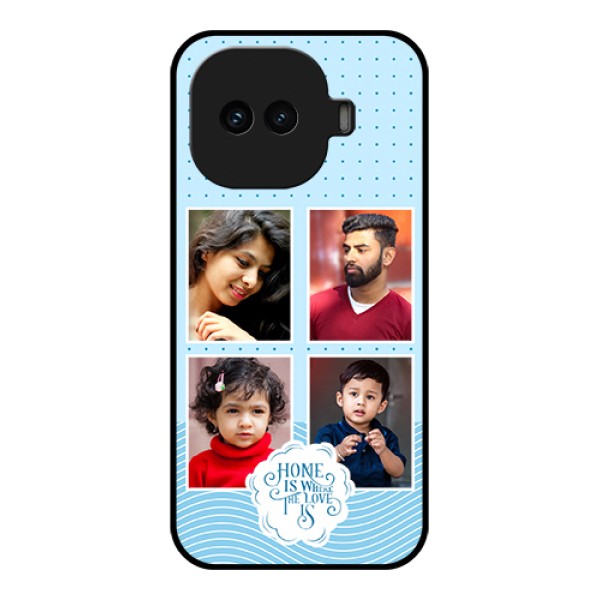 iQOO 15R 5G Custom Glass Phone Case - Cute Love Quote With 4 Pic Upload Design iQOO 15R 5G Custom Glass Phone Case - Cute Love Quote With 4 Pic Upload Design