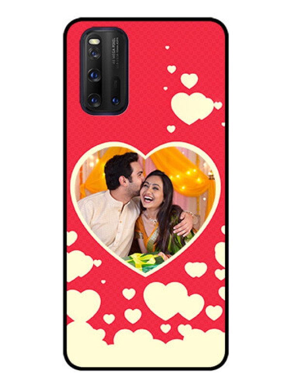 Custom iQOO 3 5G Custom Glass Mobile Case - Love Symbols Phone Cover Design