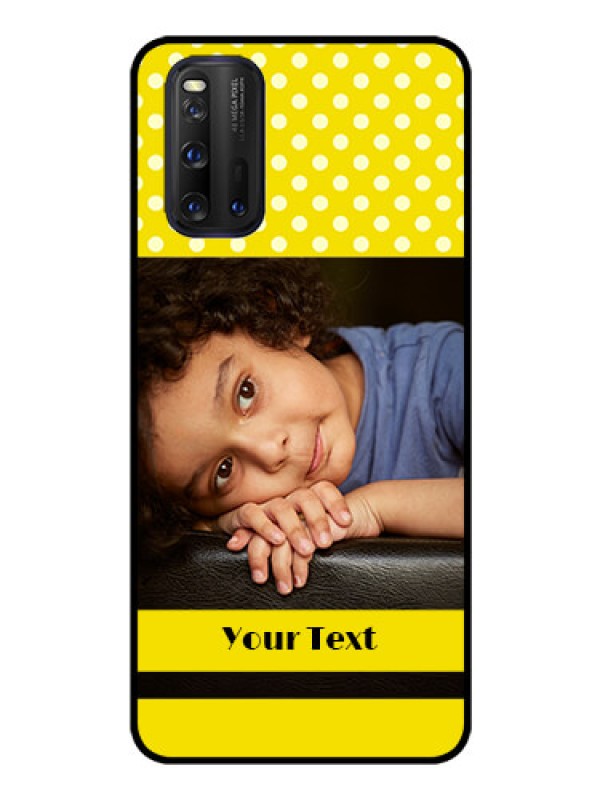 Custom iQOO 3 5G Custom Glass Phone Case - Bright Yellow Case Design