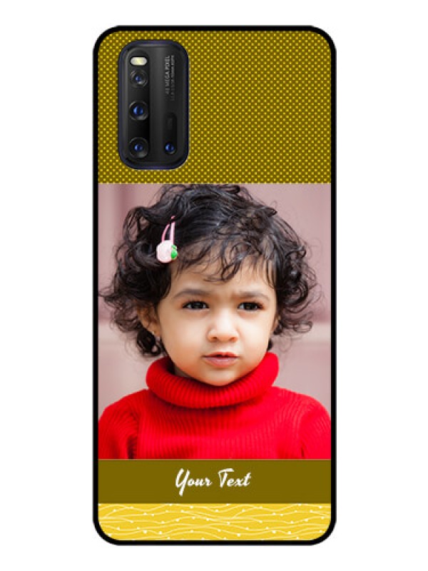 Custom iQOO 3 5G Custom Glass Phone Case - Simple Green Color Design