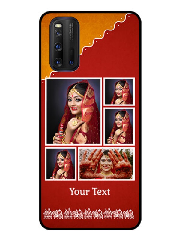 Custom iQOO 3 5G Personalized Glass Phone Case - Wedding Pic Upload Design