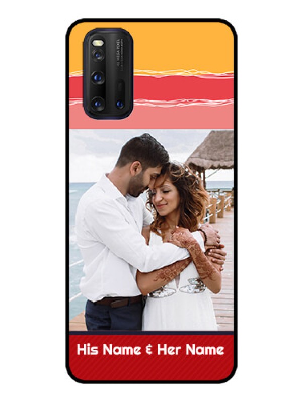 Custom iQOO 3 5G Custom Glass Mobile Case - Colorful Case Design