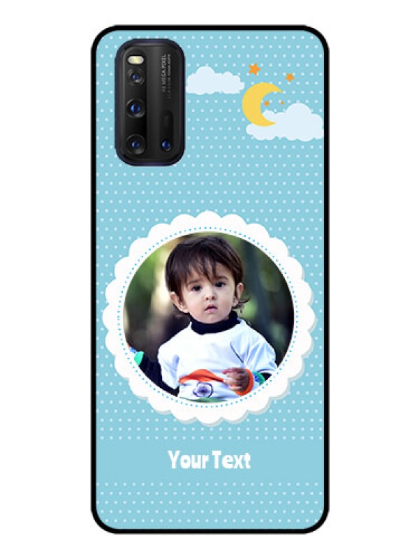 Custom iQOO 3 5G Personalised Glass Phone Case - Violet Pattern Design