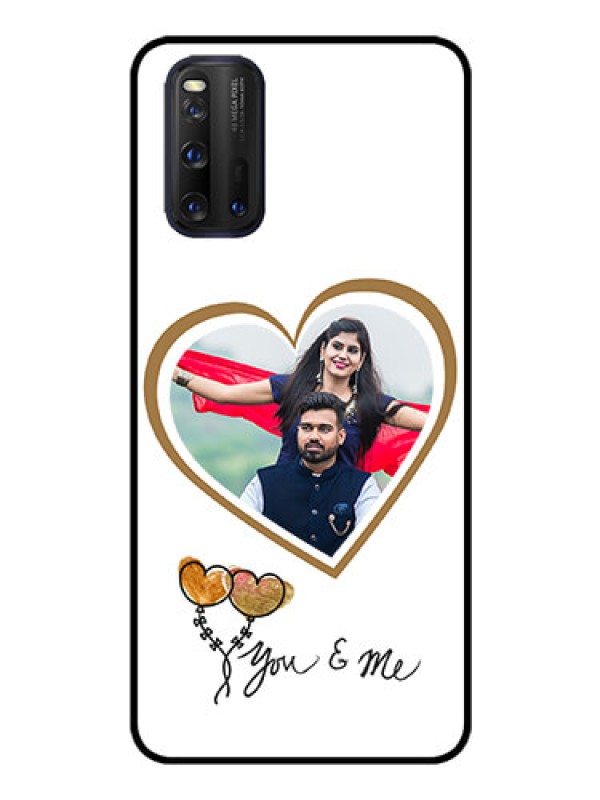 Custom iQOO 3 5G Custom Glass Mobile Case - You & Me Design