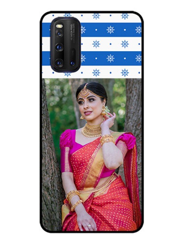 Custom iQOO 3 5G Photo Printing on Glass Case - Snow Pattern Design