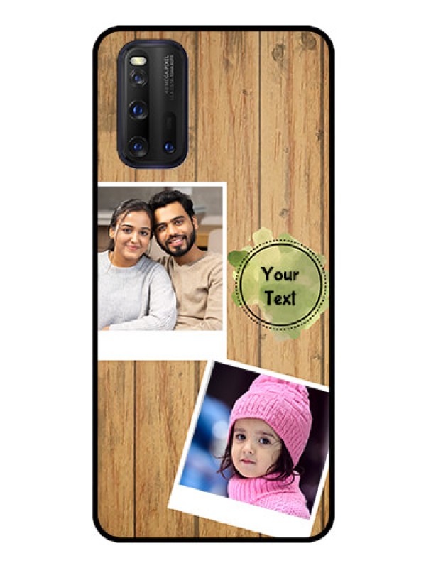 Custom iQOO 3 5G Custom Glass Phone Case - Wooden Texture Design