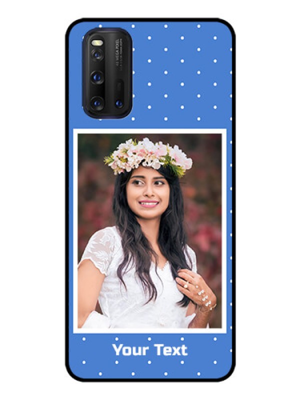 Custom iQOO 3 5G Photo Printing on Glass Case - Polka dots design