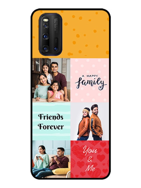 Custom iQOO 3 5G Personalized Glass Phone Case - Images with Quotes Design