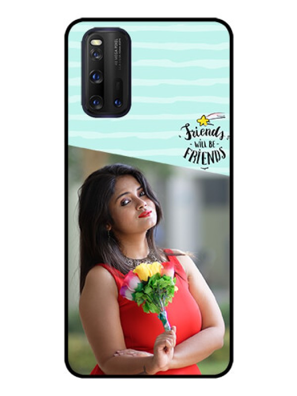 Custom iQOO 3 5G Custom Glass Phone Case - Friends Picture Icon Design