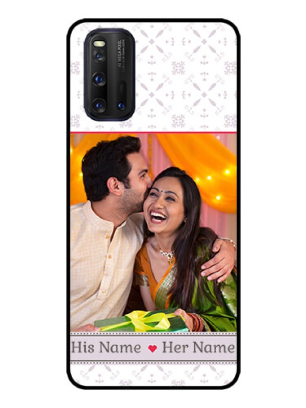 Custom iQOO 3 5G Custom Glass Mobile Case - with Photo and Ethnic Design