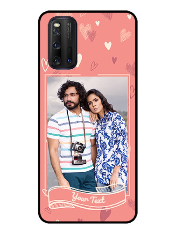 Custom iQOO 3 5G Custom Glass Phone Case - Love doodle art Design