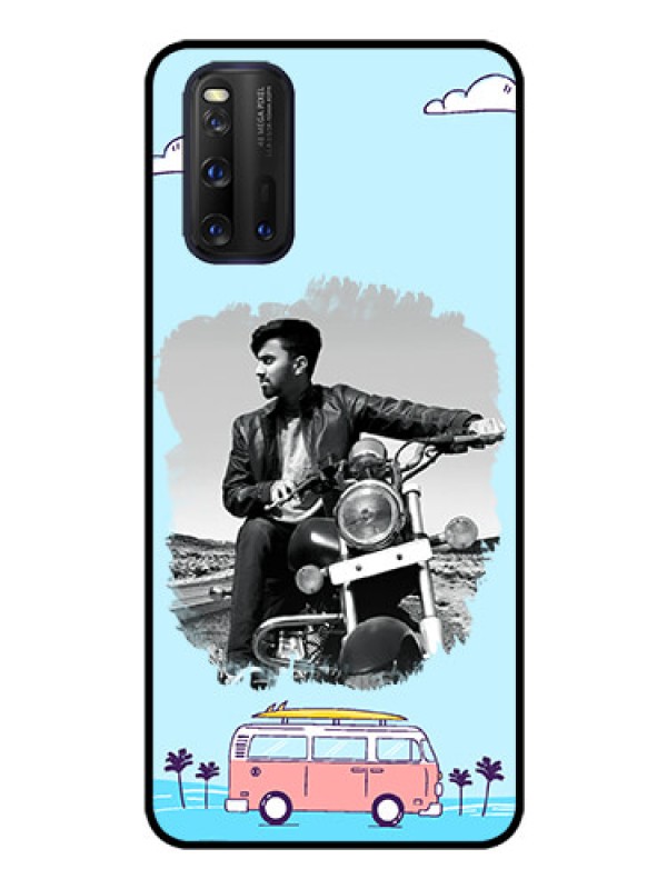 Custom iQOO 3 5G Photo Printing on Glass Case - Travel & Adventure Design