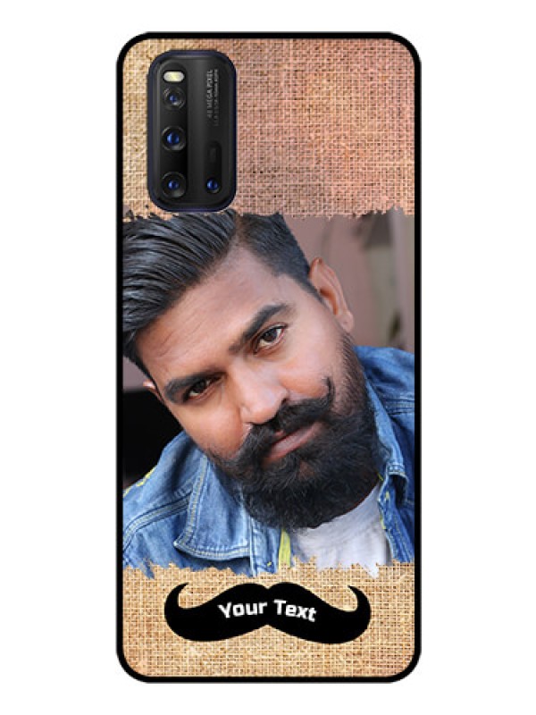 Custom iQOO 3 5G Personalized Glass Phone Case - with Texture Design