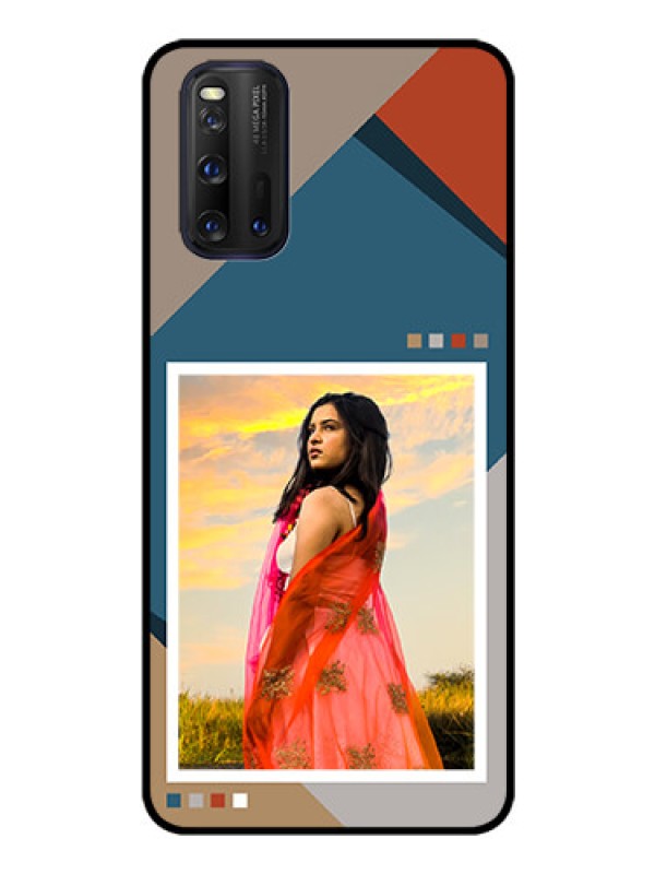 Custom iQOO 3 5G Personalized Glass Phone Case - Retro color pallet Design