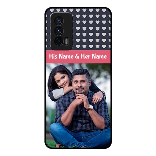 iQOO 7 5G Custom Glass Mobile Case - Love Symbols Design