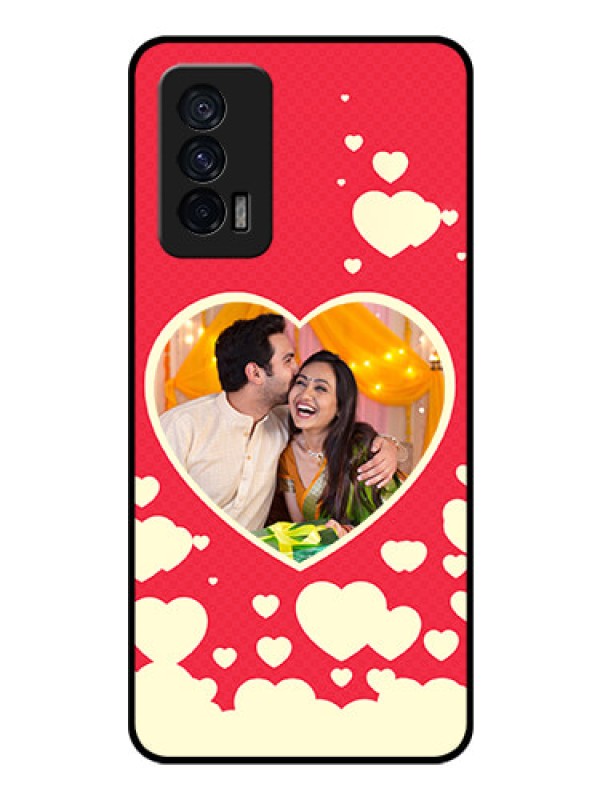 Custom iQOO 7 5G Custom Glass Mobile Case - Love Symbols Phone Cover Design