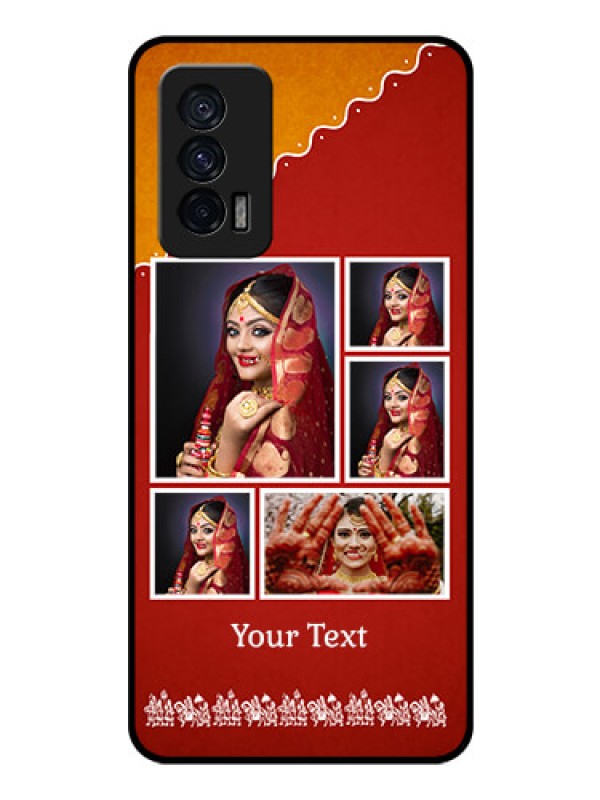 Custom iQOO 7 5G Personalized Glass Phone Case - Wedding Pic Upload Design