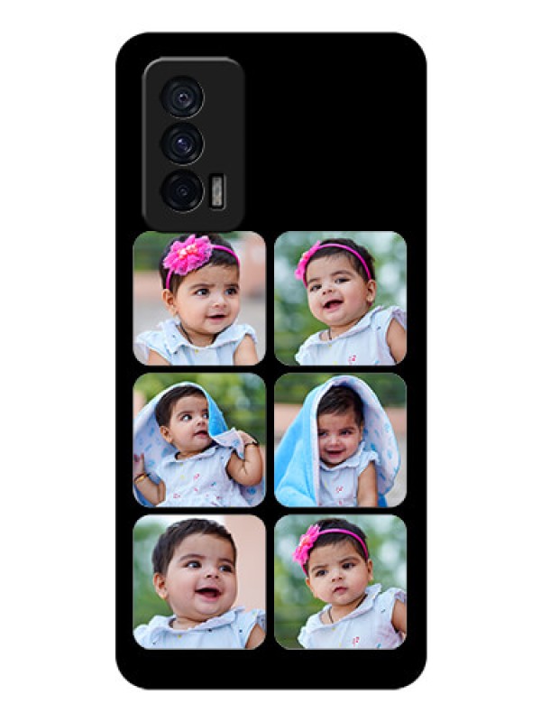 Custom iQOO 7 5G Photo Printing on Glass Case - Multiple Pictures Design