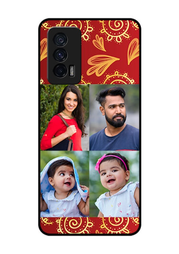 iQOO 7 5G Photo Printing on Glass Case - 4 Image Traditional Design